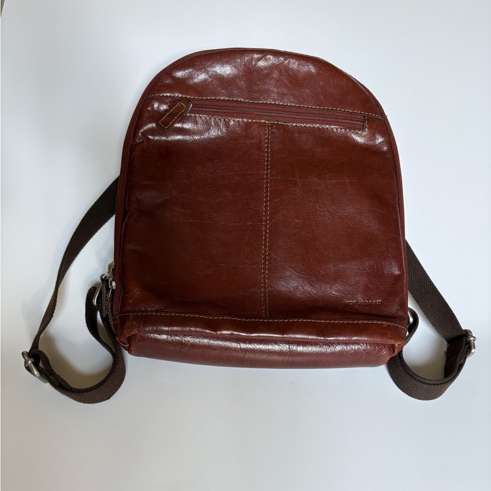 Jack George Brown Leather Backpack